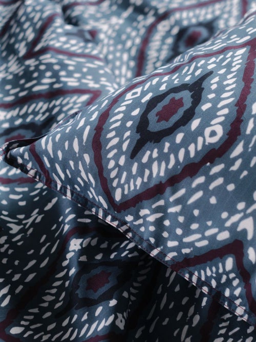 Parure de lit imprimé Graphique coton SUNSHINE ELINA - Kiabi