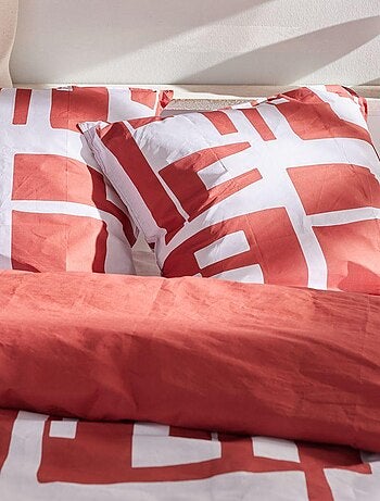 Parure de lit imprimé Graphique Coton SUNSHINE GRACE
