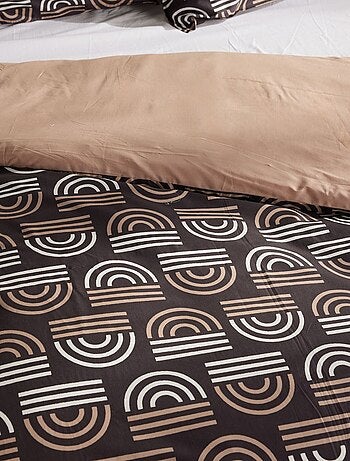 Parure de lit imprimé Graphique coton SUNSHINE LARA