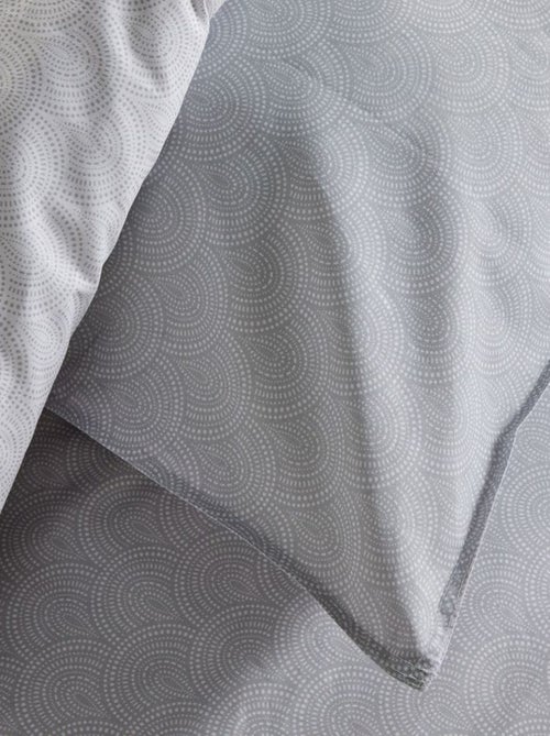 Parure de lit imprimé Graphique coton SUNSHINE LAUREL - Kiabi
