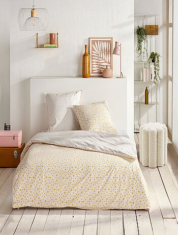 Parure de lit imprimé Graphique coton SUNSHINE LOUISA