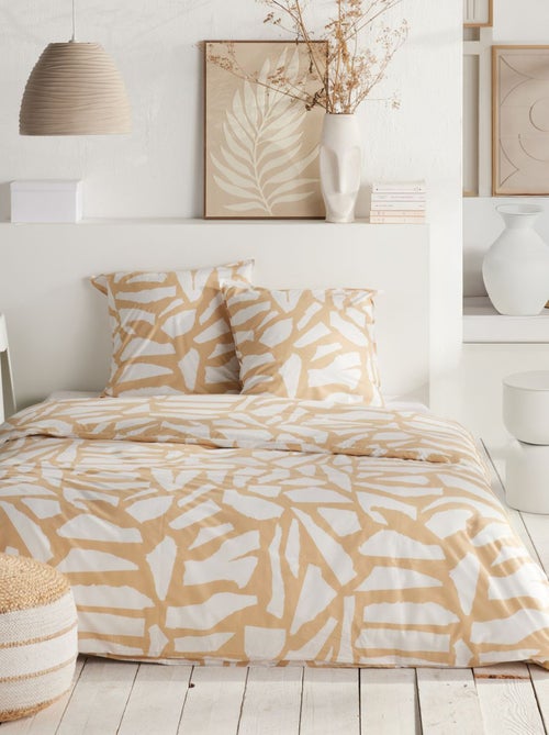 Parure de lit imprimé Graphique coton SUNSHINE LOUNA - Kiabi