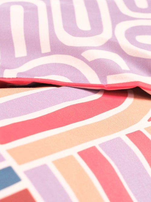 Parure de lit imprimé Graphique coton SUNSHINE SINA - Kiabi