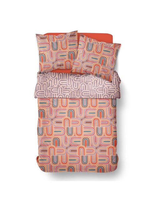 Parure de lit imprimé Graphique coton SUNSHINE SINA - Kiabi