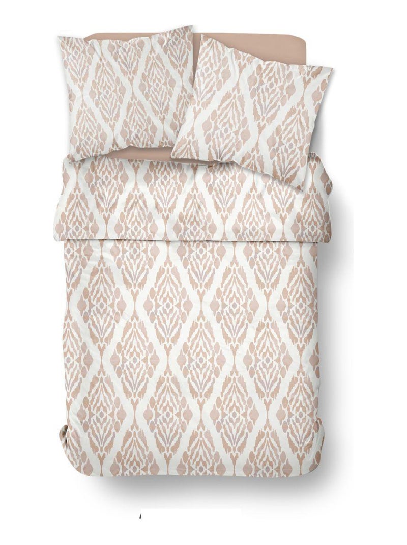 Parure de lit imprimé Graphique coton SUNSHINE SOPHIA Blanc - Kiabi