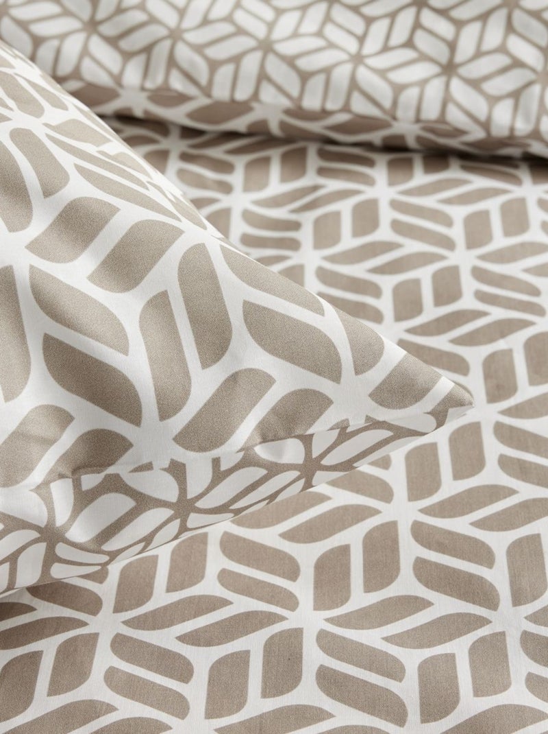 Parure de lit imprimé Graphique CRAZY MARLON Beige - Kiabi