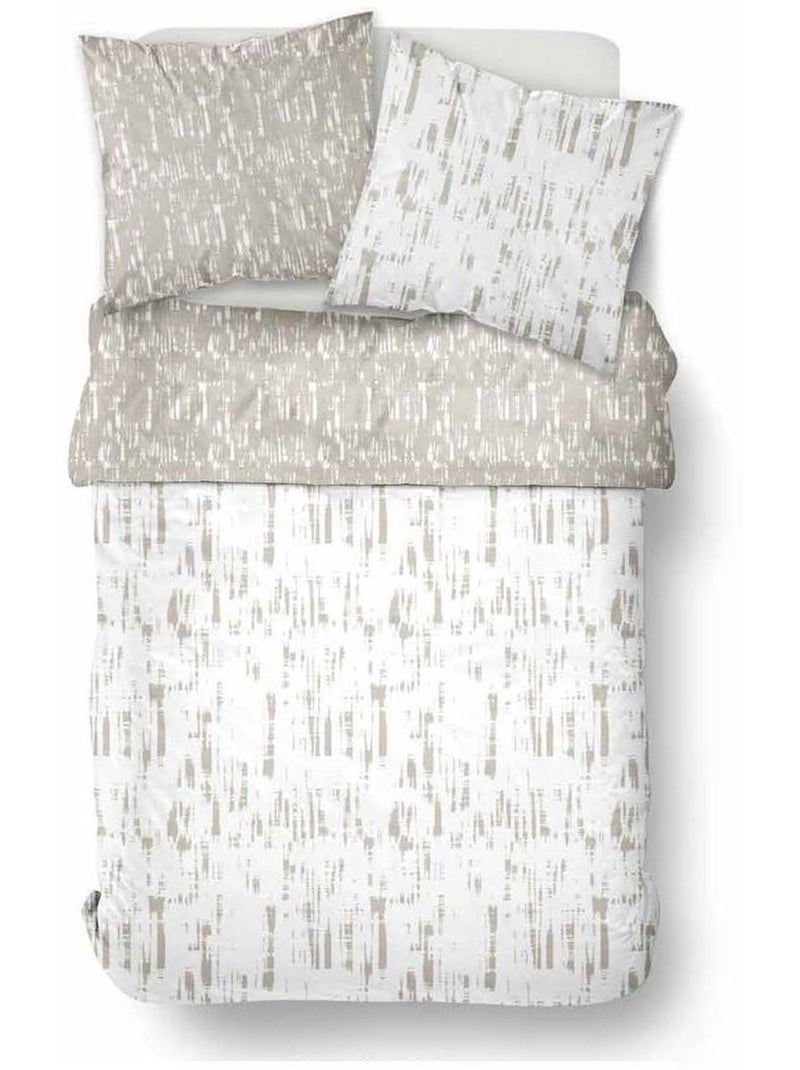 Parure de lit imprimé Graphique SUNSHINE CELINE Beige - Kiabi