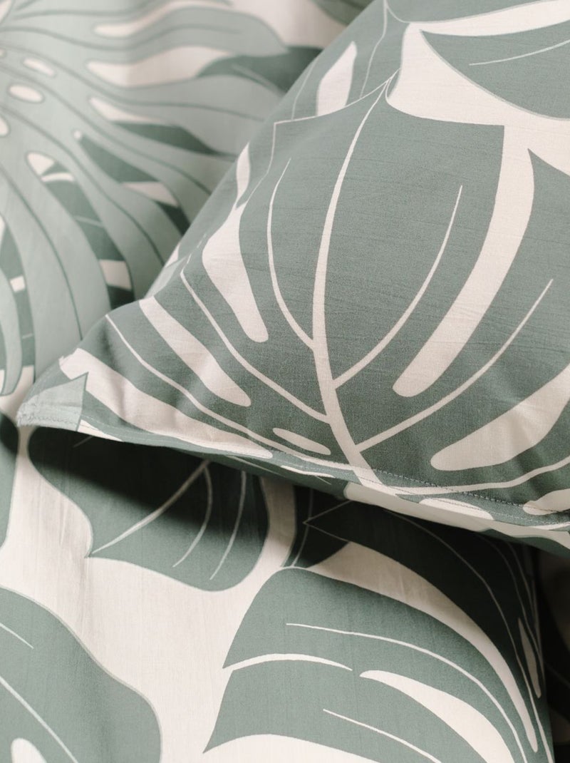 Parure de lit imprimé Jungle coton SUNSHINE ELOI Vert - Kiabi