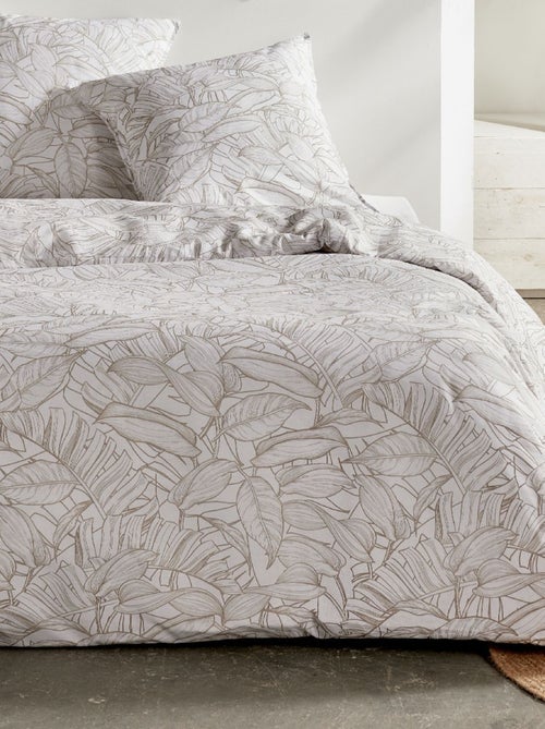Parure de lit imprimé Jungle coton SUNSHINE GAÏA - Kiabi