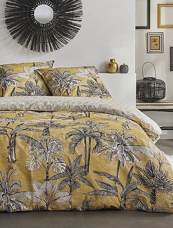 Parure de lit imprimé Jungle coton SUNSHINE LOUISA