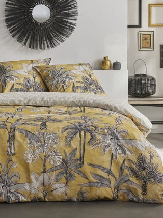 Parure de lit imprimé Jungle coton SUNSHINE LOUISA