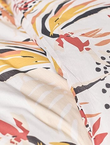 Parure de lit imprimé Jungle coton SUNSHINE ODILE