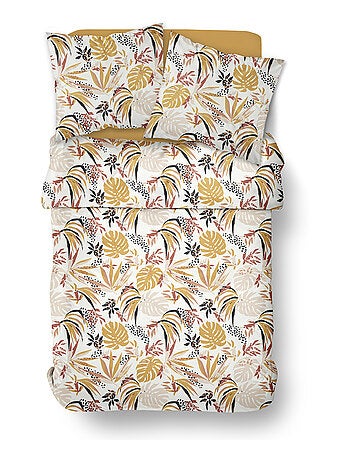 Parure de lit imprimé Jungle coton SUNSHINE ODILE