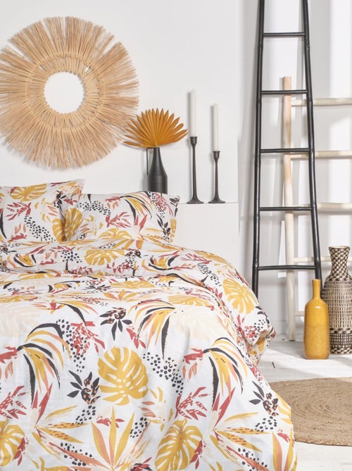 Parure de lit imprimé Jungle coton SUNSHINE ODILE - Kiabi