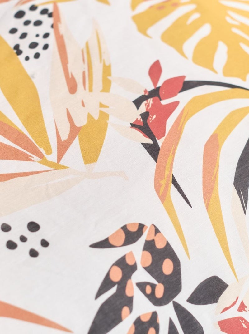 Parure de lit imprimé Jungle coton SUNSHINE ODILE Jaune - Kiabi