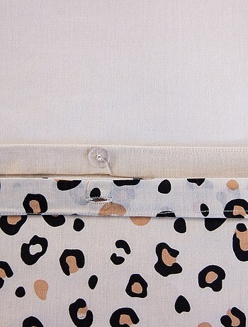Parure de lit imprimé léopard - 2 personnes