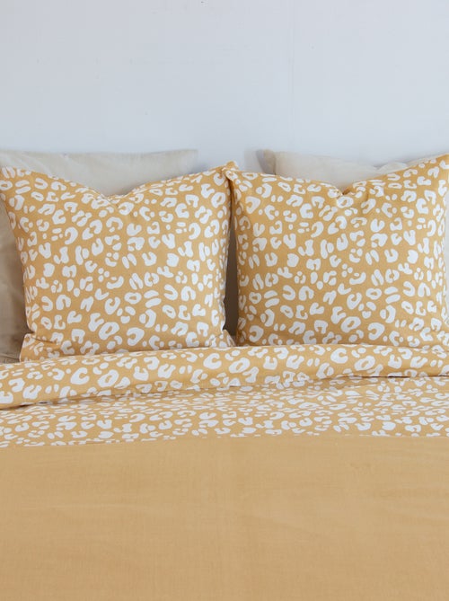 Parure de lit imprimé léopard - 2 personnes - Kiabi