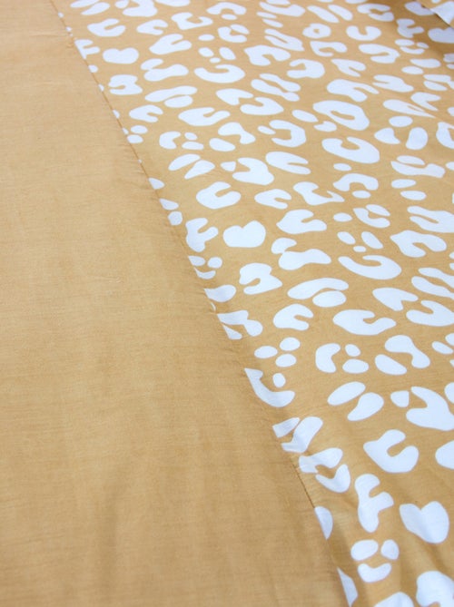 Parure de lit imprimé léopard - 2 personnes - Kiabi