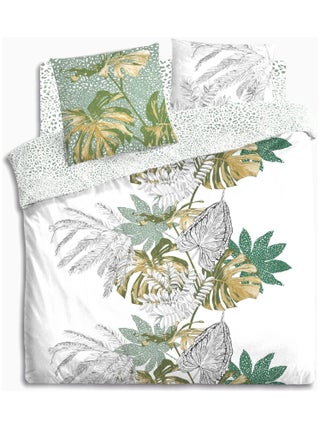 Parure de Lit imprimé Monstera en 240 x 220