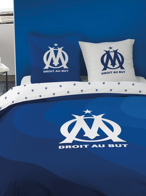 Parure de lit imprimé 'Olympique de Marseille' - 2 personnes - Kiabi