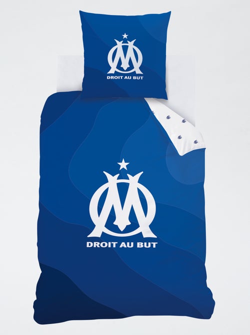 Parure de lit imprimé 'Olympique de Marseille' - 2 personnes - Kiabi