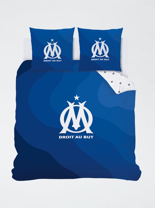 Parure de lit imprimé 'Olympique de Marseille' - 2 personnes - Kiabi