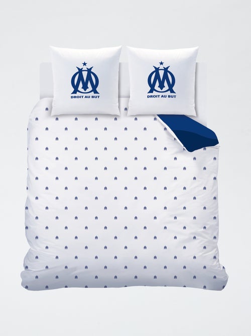 Parure de lit imprimé 'Olympique de Marseille' - 2 personnes - Kiabi