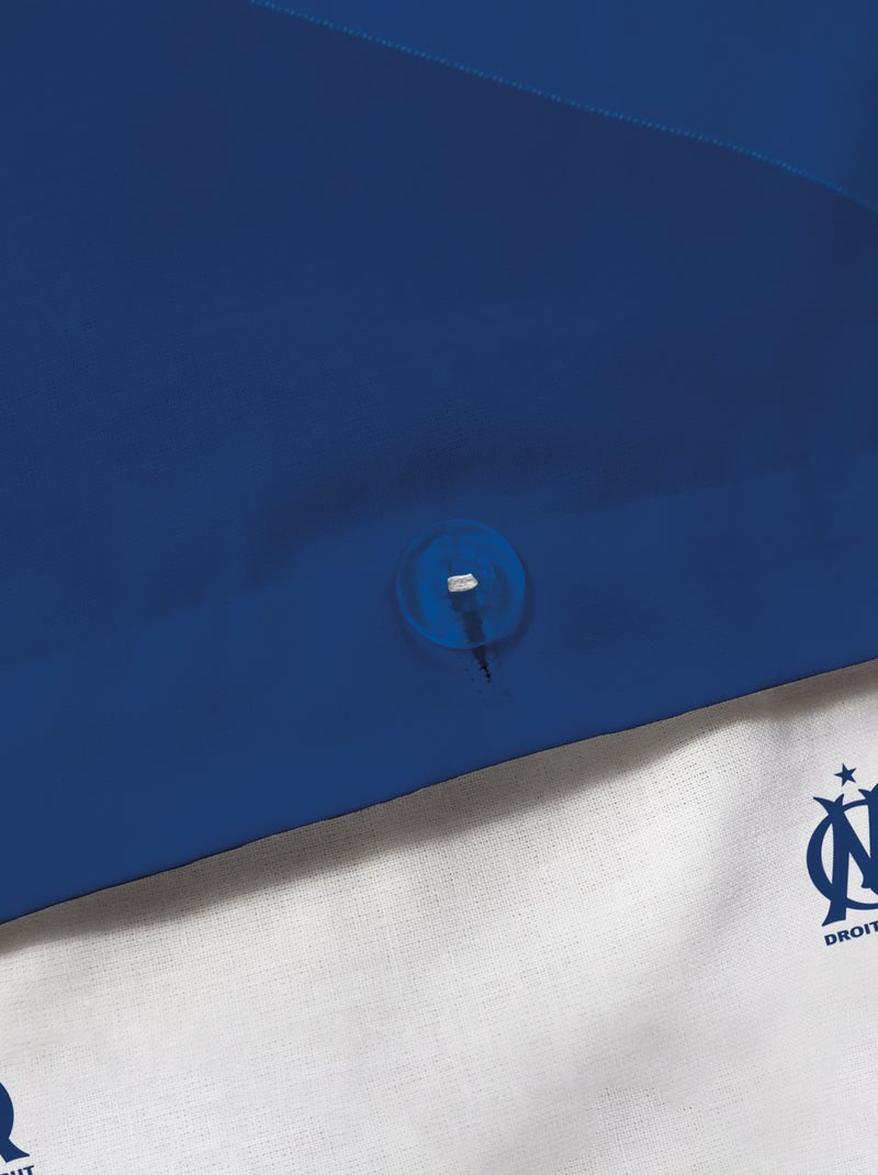 Parure de lit imprimé 'Olympique de Marseille' - 2 personnes Bleu - Kiabi