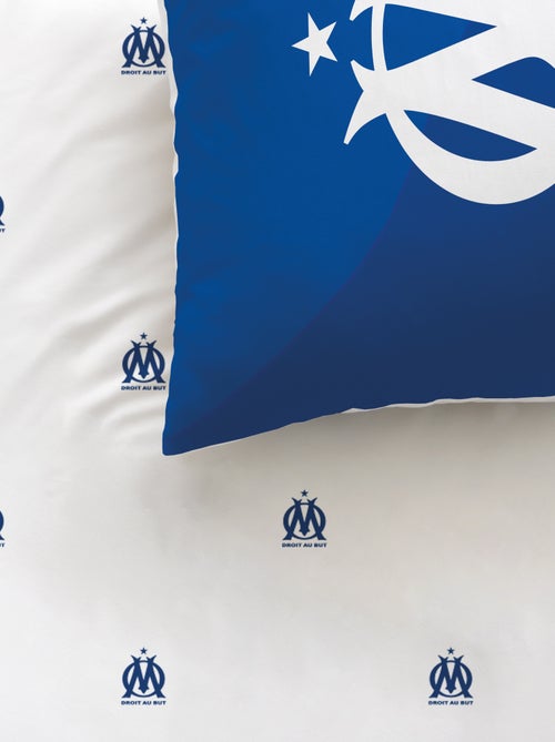 Parure de lit imprimé 'Olympique de Marseille' - 2 personnes - Kiabi