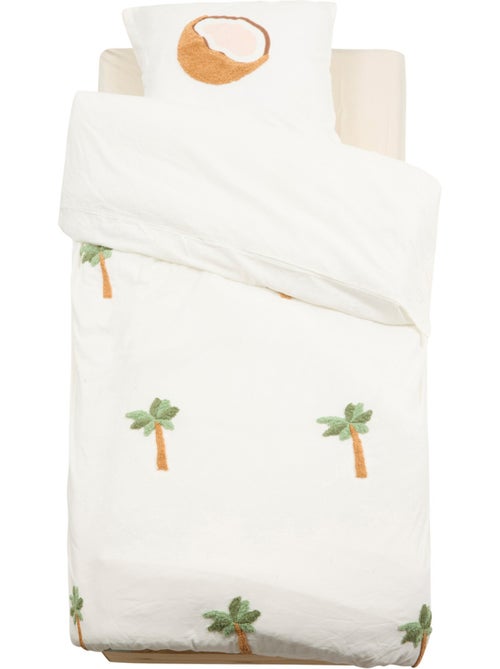 Parure de lit Imprimé Palmier et Noix de Coco TUFY - Kiabi Parure de lit Imprimé Palmier et Noix de Coco TUFY - Kiabi