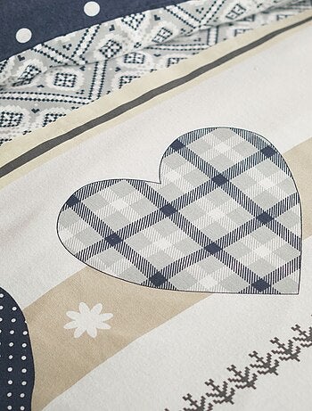 Parure de lit imprimé Pois coton FLANELLE