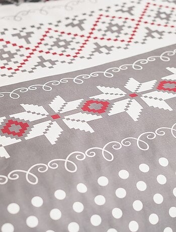 Parure de lit imprimé Pois coton FLANELLE