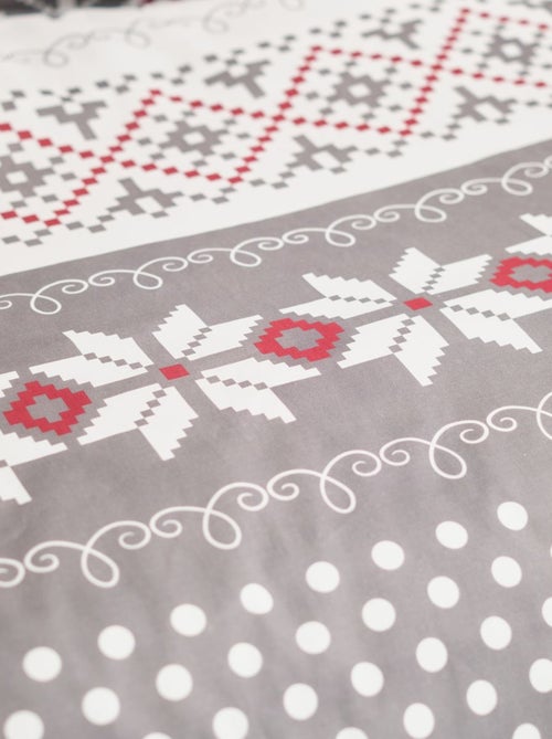 Parure de lit imprimé Pois coton FLANELLE - Kiabi Parure de lit imprimé Pois coton FLANELLE - Kiabi