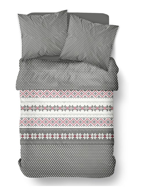 Parure de lit imprimé Pois coton FLANELLE - Kiabi Parure de lit imprimé Pois coton FLANELLE - Kiabi