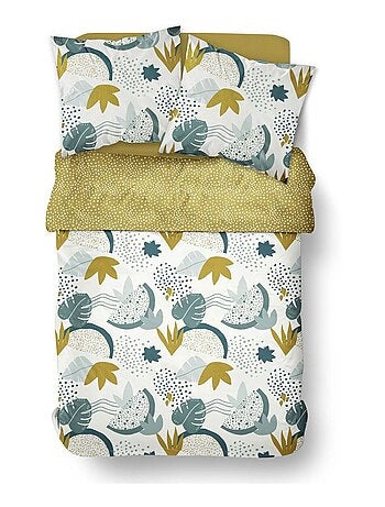 Parure de lit imprimé Pois coton SUNSHINE CHARLINE
