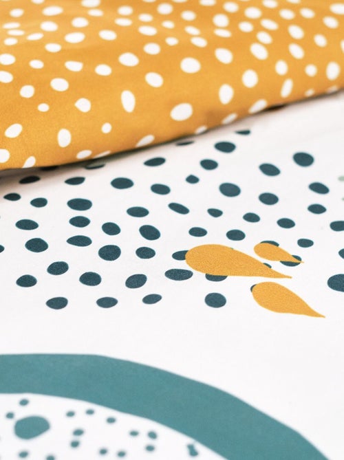 Parure de lit imprimé Pois coton SUNSHINE CHARLINE - Kiabi