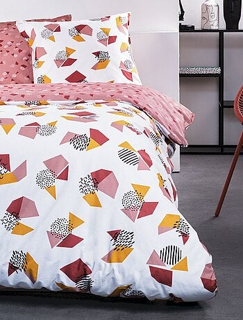 Parure de lit imprimé Pois coton SUNSHINE NINA