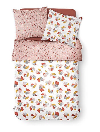 Parure de lit imprimé Pois coton SUNSHINE NINA