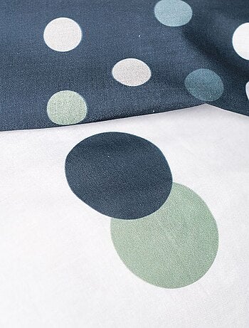 Parure de lit imprimé Pois coton SUNSHINE SARA