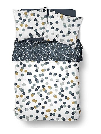 Parure de lit imprimé Pois coton SUNSHINE SARA
