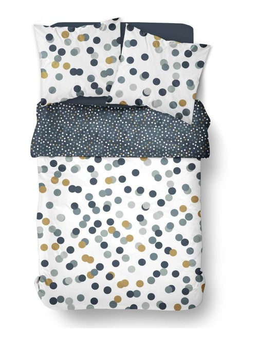 Parure de lit imprimé Pois coton SUNSHINE SARA - Kiabi