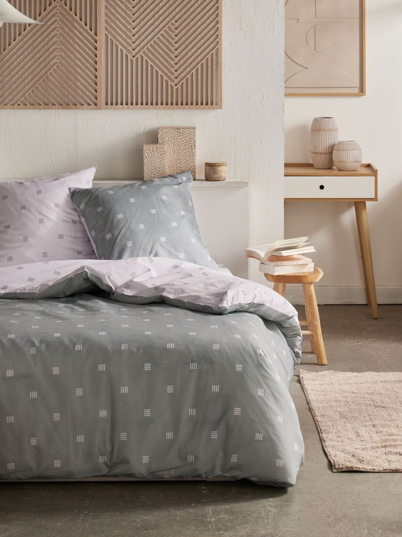 Parure de lit imprimé Pois CRAZY LUCE Blanc - Kiabi