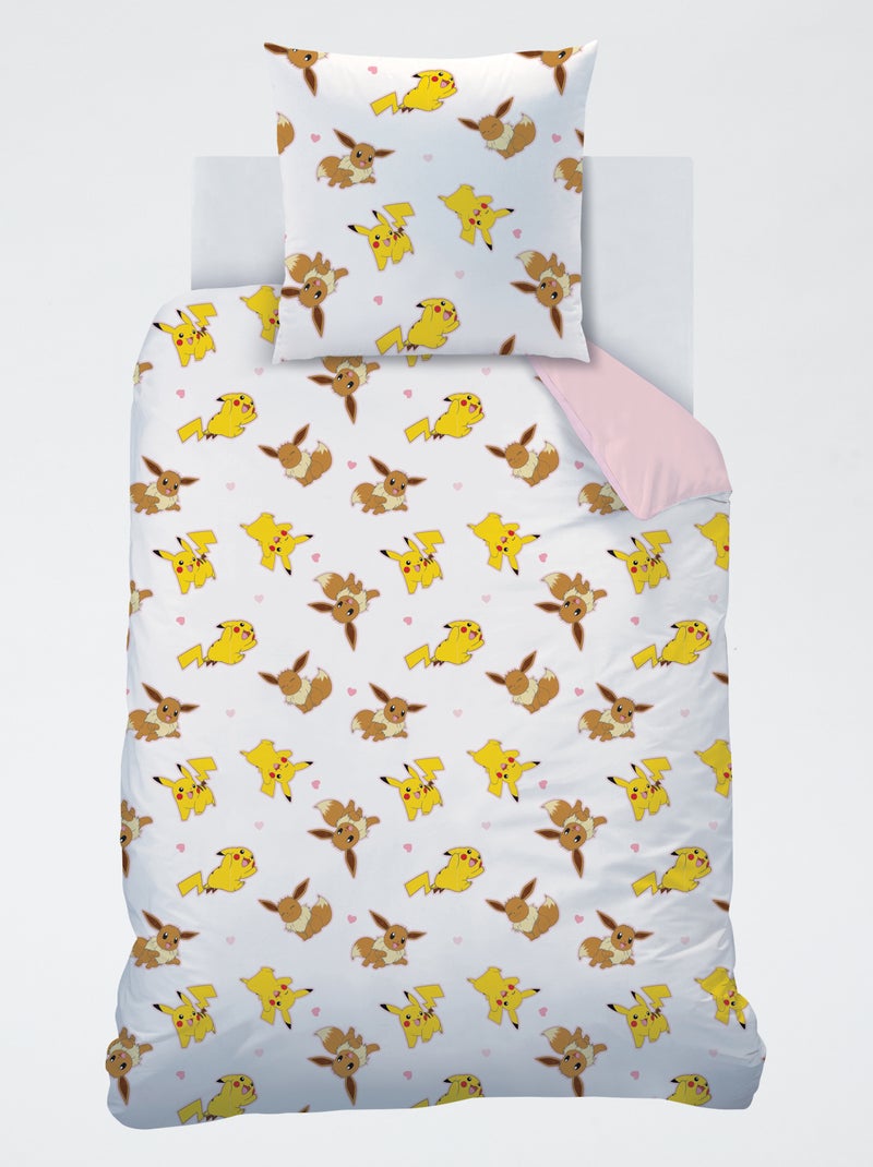 Parure de lit imprimé 'Pokemon' Rose - Kiabi