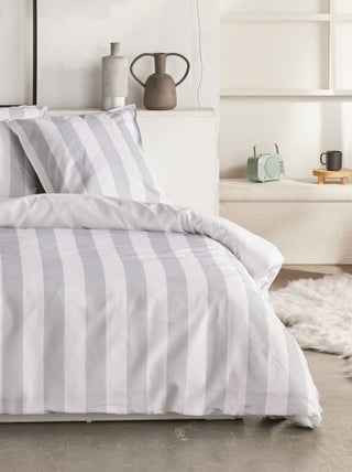 Parure de lit imprimé rayé coton SUNSHINE ANNA