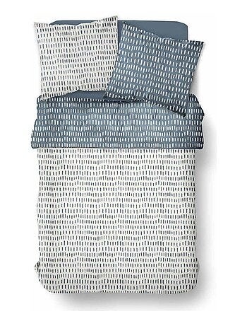 Parure de lit imprimé Rayé CRAZY OLLIE