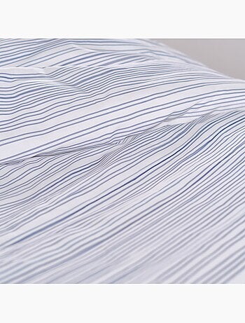 Parure de lit imprimé rayures coton SUNSHINE AURORE