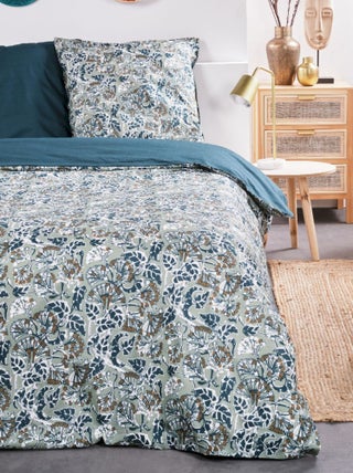 Parure de lit imprimé Rayures coton SUNSHINE EVE