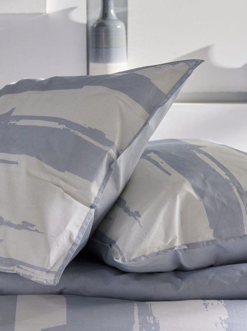 Parure de lit imprimé Rayures Coton SUNSHINE JOSH - Kiabi