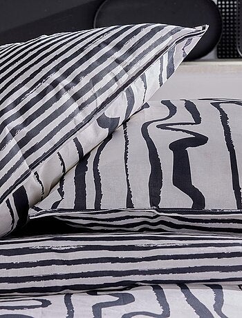 Parure de lit imprimé Rayures Coton SUNSHINE SALY