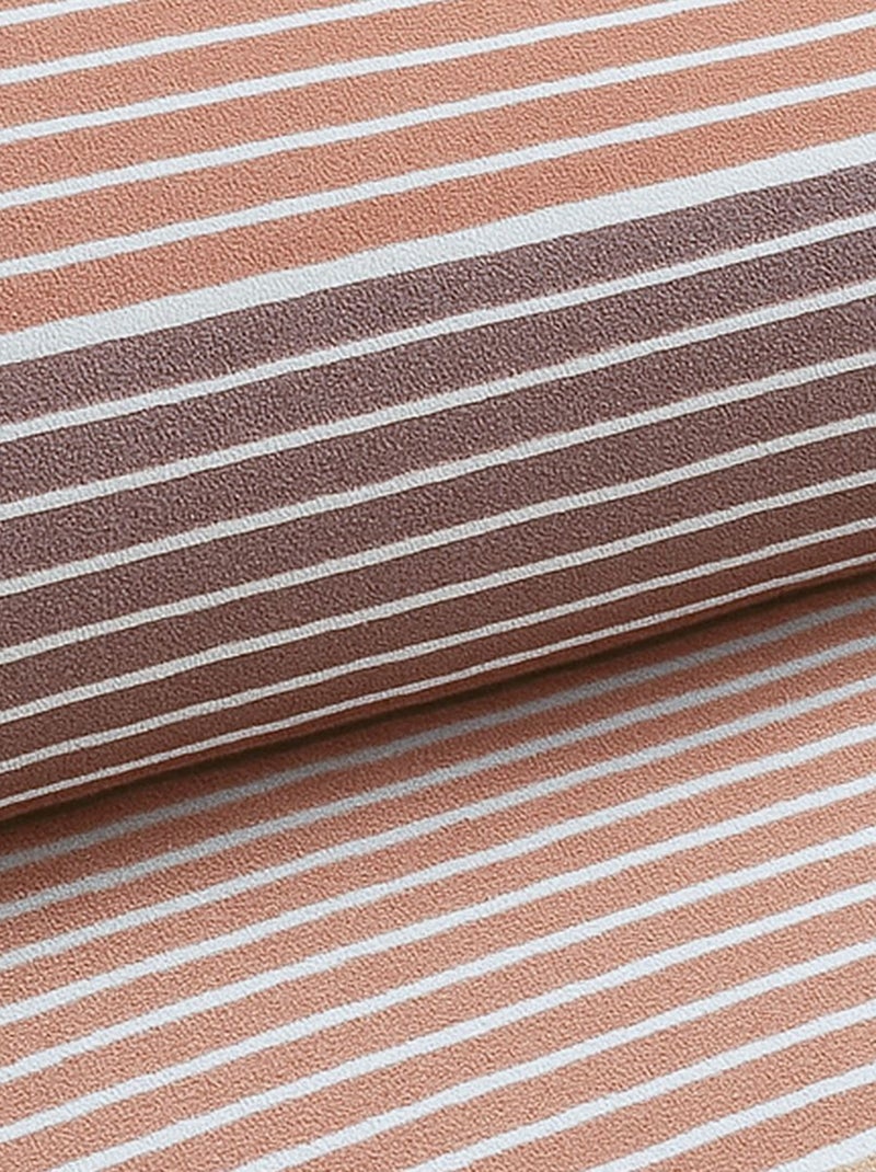 Parure de lit imprimé Rayures CRAZY OCTAVE Beige - Kiabi